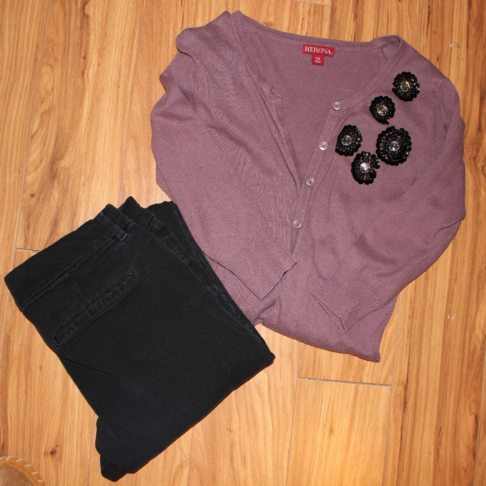 Merona XS 3/4 Length Sweater
